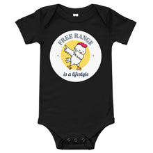 Load image into Gallery viewer, Free Range is a Lifestyle Cotton Baby short sleeve one piece