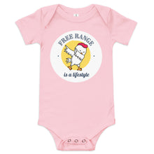 Load image into Gallery viewer, Free Range is a Lifestyle Cotton Baby short sleeve one piece