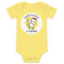Load image into Gallery viewer, Free Range is a Lifestyle Cotton Baby short sleeve one piece