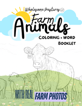 Load image into Gallery viewer, Farm Animal Colouring Book + Word E-Booklet
