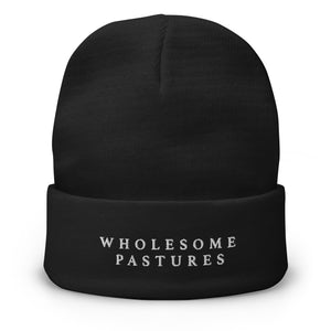 Wholesome Pastures Embroidered Beanie