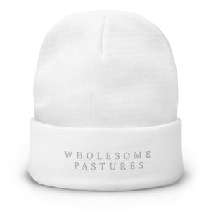 Wholesome Pastures Embroidered Beanie